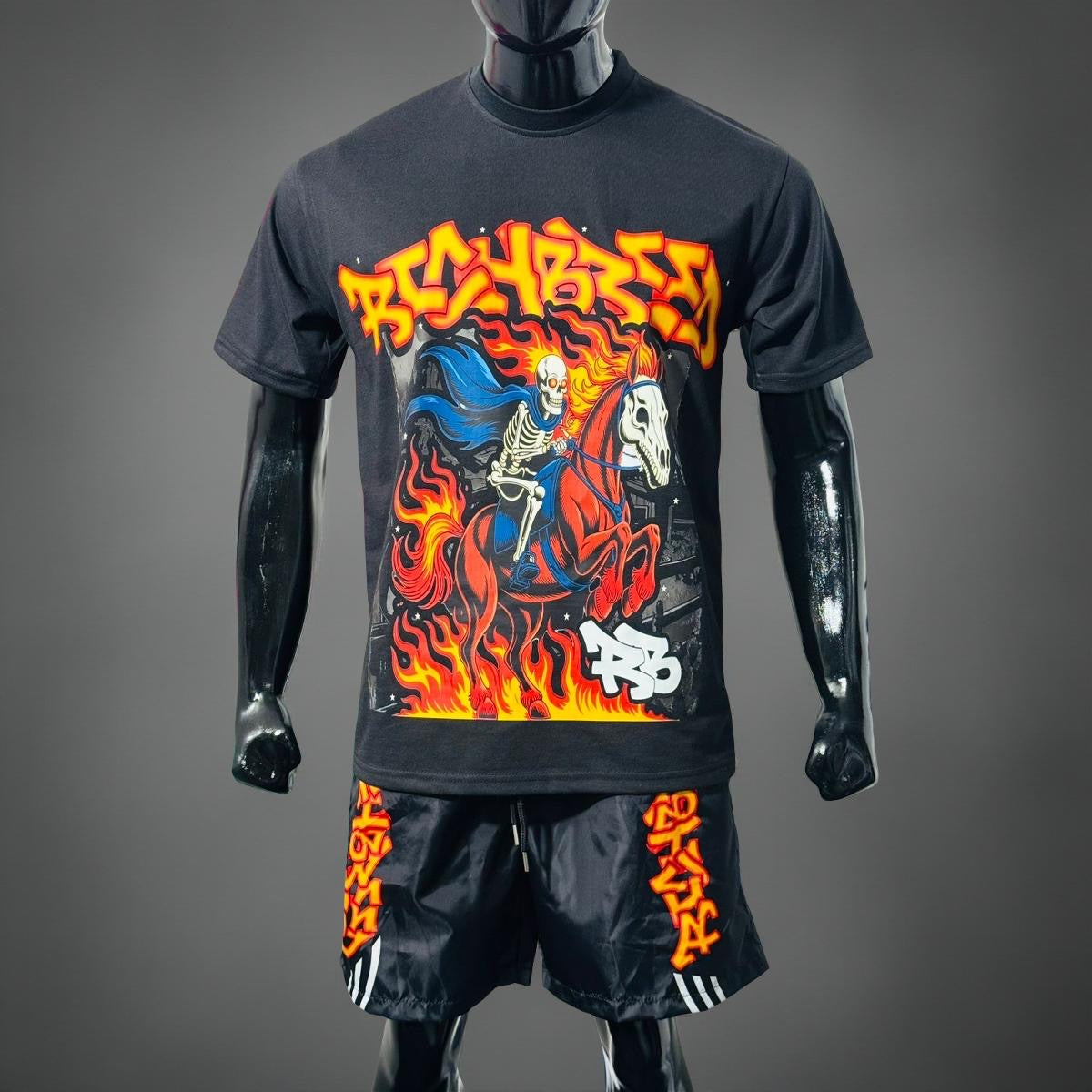 “Fiery Ride” Tee Black