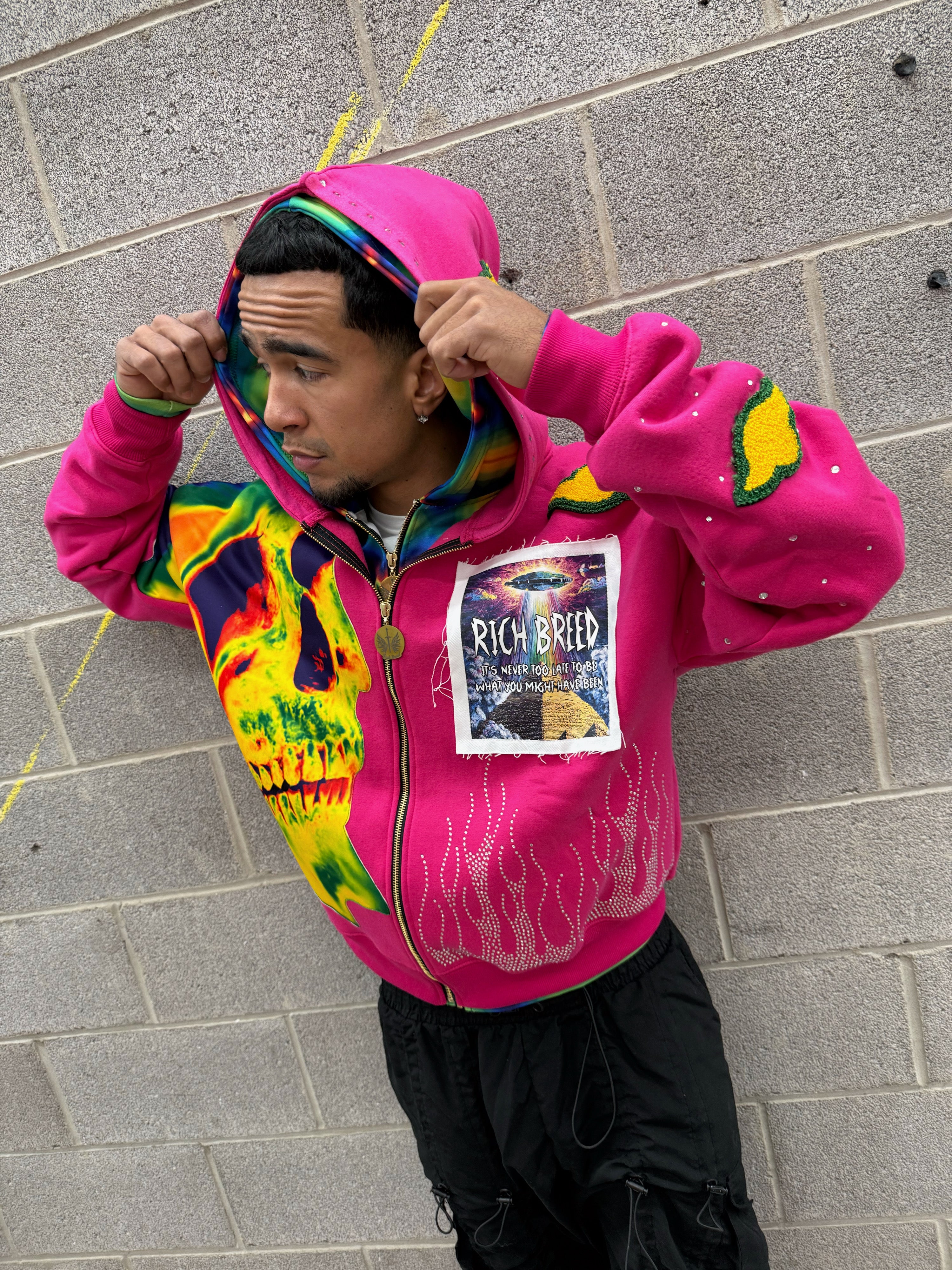 "Rich Future" Hoodie (PINK)