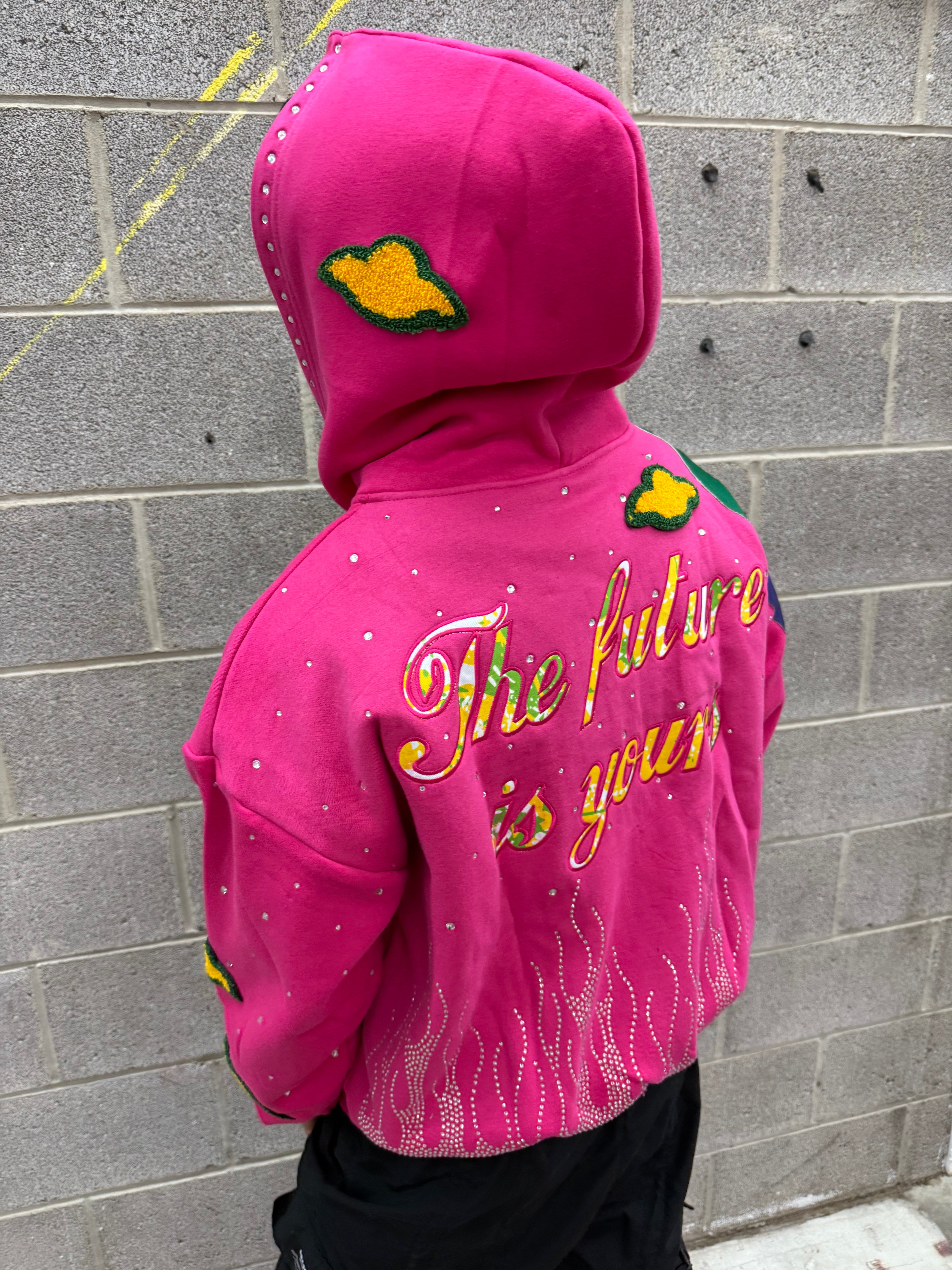 "Rich Future" Hoodie (PINK)