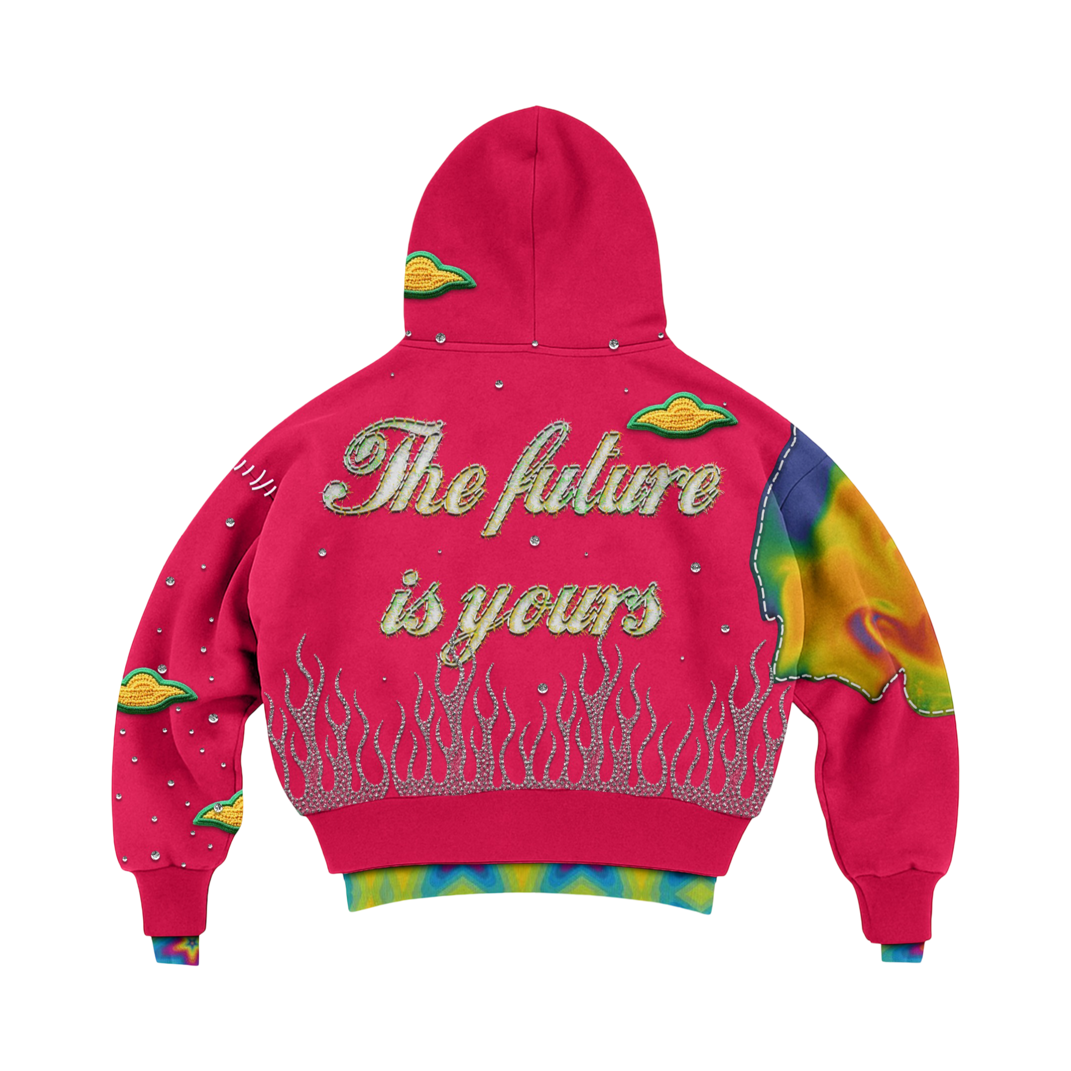 "Rich Future" Hoodie (PINK) PREORDER